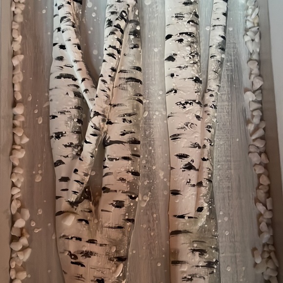 ❄️ NWOT, Set of Winter Birch Wall Hanging Handmade - Picture 9 of 9